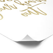 Verhard je hart uit | Wit- en goudkunst afdrukken Foto Afdruk (Hoek)