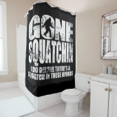 Verhard kloon Squatchin Shower Curtain Douchegordijn (In situ)