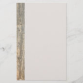 Verhard licht Rustisch houtachtige planken Briefpapier (Voorkant)