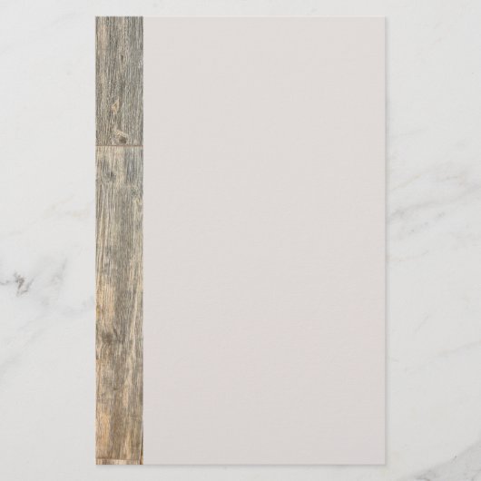 Verhard licht Rustisch houtachtige planken Briefpapier (Voorkant)