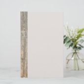 Verhard licht Rustisch houtachtige planken Briefpapier (Staand voorkant)