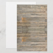 Verhard licht Rustisch houtachtige planken Briefpapier (Voorkant / Achterkant)