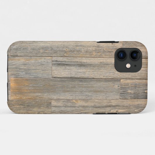 Verhard licht Rustisch houtachtige planken Case-Mate iPhone Case (Achterkant (horizontaal))