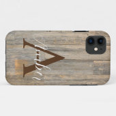 Verhard licht Rustisch houtachtige planken Case-Mate iPhone Case (Achterkant (horizontaal))