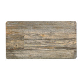 Verhard licht Rustisch houtachtige planken Etiket