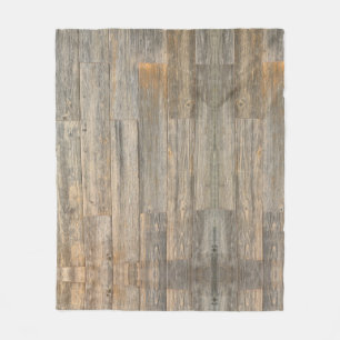 Verhard licht Rustisch houtachtige planken Fleece Deken