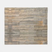 Verhard licht Rustisch houtachtige planken Fleece Deken (Voorkant (Horizontaal))