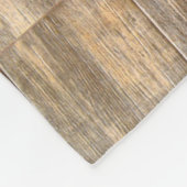 Verhard licht Rustisch houtachtige planken Fleece Deken (Hoek)