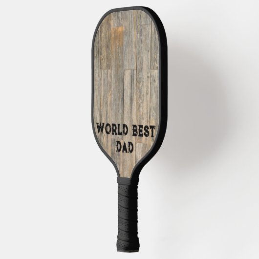 Verhard licht Rustisch houtachtige planken Pickleball Paddle (Links)