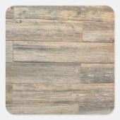 Verhard licht Rustisch houtachtige planken Vierkante Sticker (Voorkant)