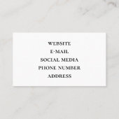 Verhard licht Rustisch houtachtige planken Visitekaartje (Achterkant)