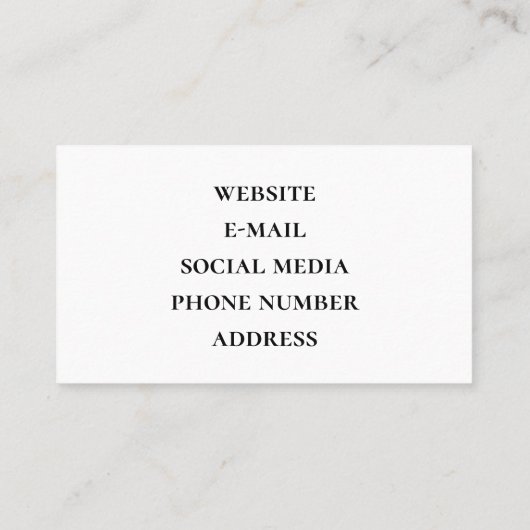 Verhard licht Rustisch houtachtige planken Visitekaartje (Achterkant)