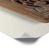 Verhard paneel versierd met een lendenspeler poster (Hoek)