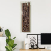 Verhard paneel versierd met een lendenspeler poster (Thuiskantoor)