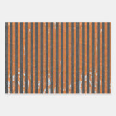 Verhard verbrand sinaasappel en grijs gepatterd inpakpapier vel (Voorkant 2)