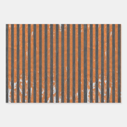 Verhard verbrand sinaasappel en grijs gepatterd inpakpapier vel (Voorkant 2)