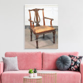 Verharde achterstoel, geleverd door canvas afdruk (Insitu (Woonkamer))