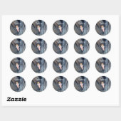 Verharde engel in de Thunder Cove Ronde Sticker (Vel)