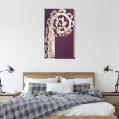 Verharde handgreep van een bisschop canvas afdruk (Insitu (Slaapkamer))