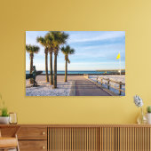 Verharde loopbrug naar Pensacola Beach Canvas Afdruk (Insitu (Woonkamer))