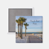 Verharde loopbrug naar Pensacola Beach Magnet (Voorkant / Achterkant)