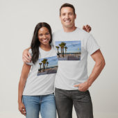 Verharde loopbrug naar Pensacola Beach Mannen T-sh T-shirt (Unisex)