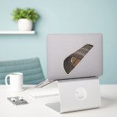 Verharde schuilplaats voor Vliegtuig Sticker (Laptop op bureau)