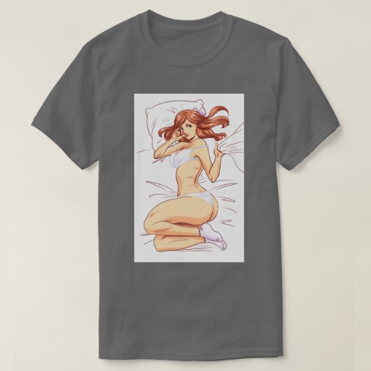 Verharden in bed t-shirt (Design voorkant)