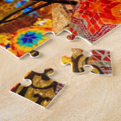 Verhardende mozaïeklamp legpuzzel (Zijkant)