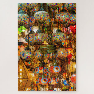 Verhardende mozaïeklamp legpuzzel