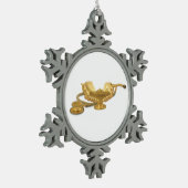 Verhardingslamp Tin Sneeuwvlok Ornament (Links)