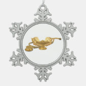 Verhardingslamp Tin Sneeuwvlok Ornament (Voorkant)