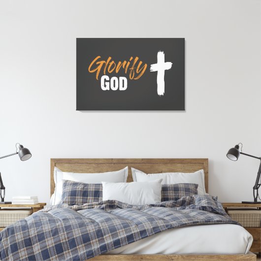 Verheerlijken God Canvas Print (Insitu (Slaapkamer))