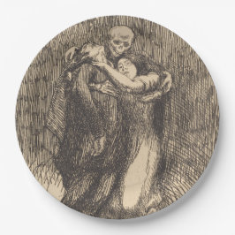 Verheerlijkte Liefde (door Paul-Albert Besnard) Papieren Bordje
