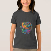 Verhef en verenig. Tri-Blend shirt (Voorkant)