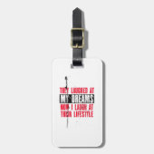 Verhef je geest: Motivatie Bagagelabel (Voorkant verticaal)