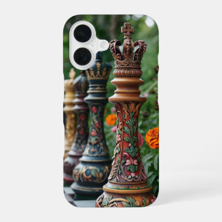 Verhef je iPhone-spel met een schaakstuk-hoes iPhone 16 Hoesje