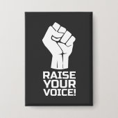 Verhef je stem 1 W Button (Voorkant)