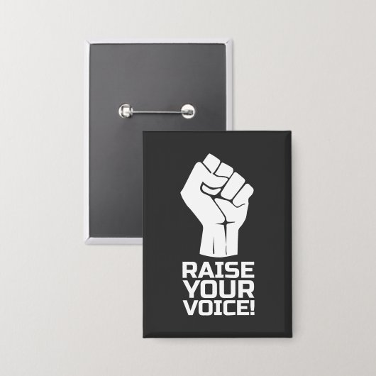 Verhef je stem 1 W Button (Voorkant / Achterkant)
