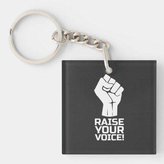 Verhef je stem 1 W Sleutelhanger (voorkant)