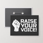 Verhef je stem 2 W Button (Voorkant / Achterkant)