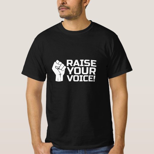 Verhef je stem 2 W T-shirt (Voorkant)