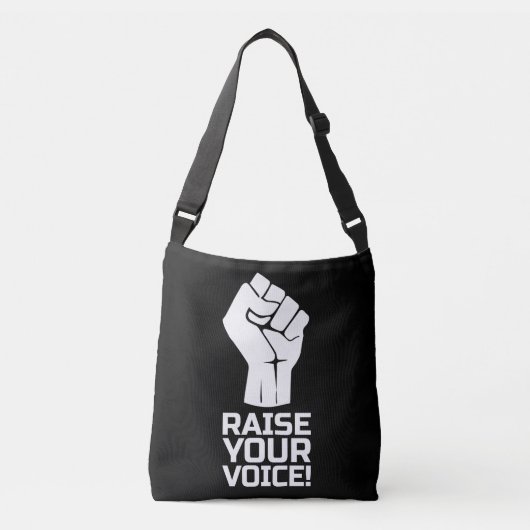 Verhef je stem 5 w crossbody tas (Voorkant)