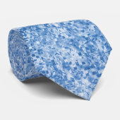 Verhef je stijl met een gewaagde blauwe abstracte stropdas (Opgerold)