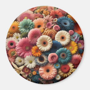 Verhef uw ruimte Kleurrijke Gerbera Daisy Bloemig Magneet