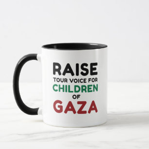 Verhef uw stem voor de kinderen van Gaza Mok