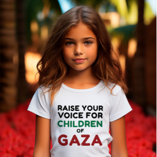 Verhef uw stem voor de kinderen van Gaza T-shirt