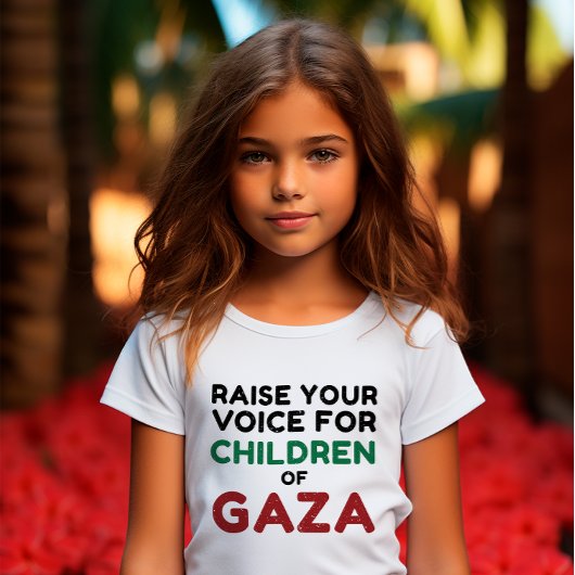 Verhef uw stem voor de kinderen van Gaza T-shirt