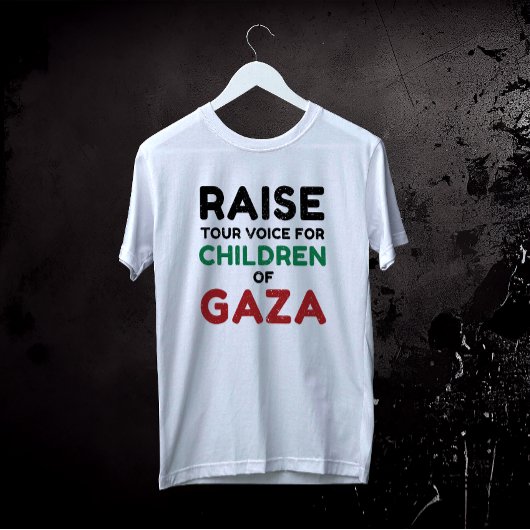 Verhef uw stem voor de kinderen van Gaza T-shirt