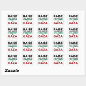 Verhef uw stem voor de kinderen van Gaza Vierkante Sticker (Vel)